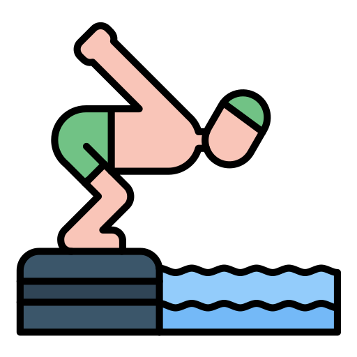 Advanced Competitive Swimming Lessons Starts, Turns, And Finishes The Competitive Edge Icon