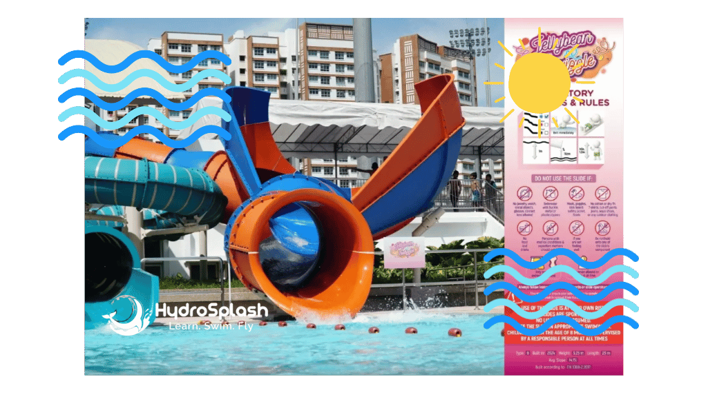 Adult swimmer practising stroke technique at Sengkang Swimming Complex