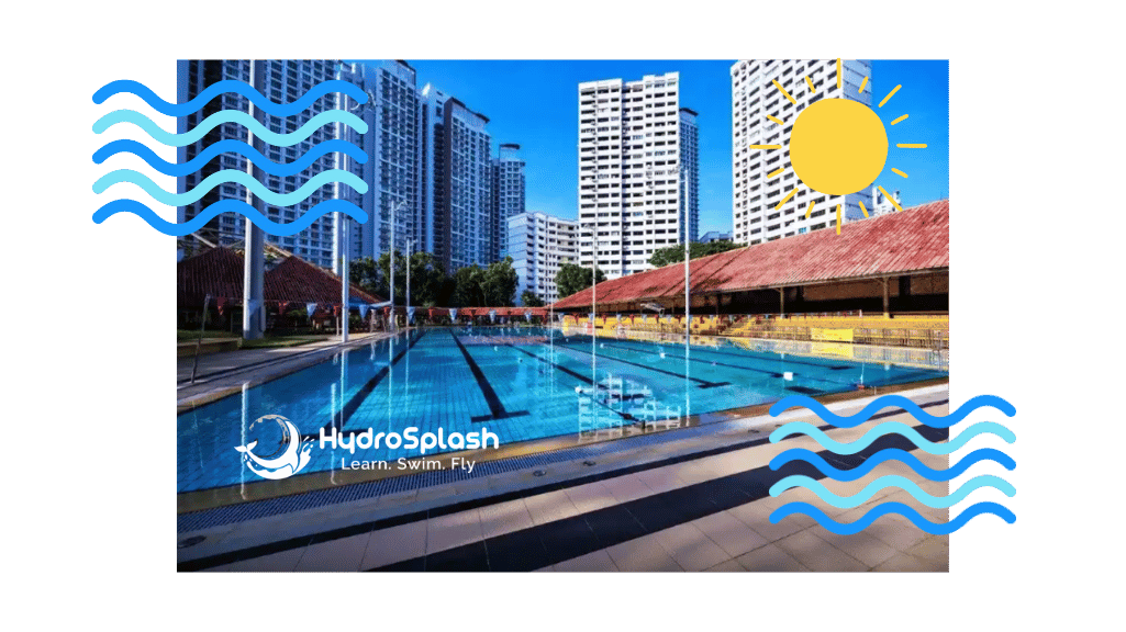 Swimming lessons in Bukit Batok at the teaching pool for nervous adult beginners